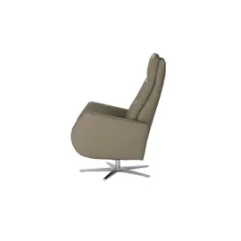 Max Schelling Sessel Elmira Leder 81 x 120 x 92 cm Braun elektrisch, drehbar