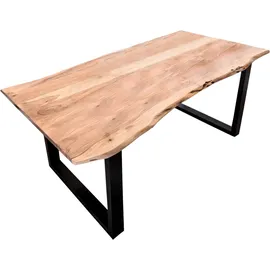 SIT Möbel Baumkante Esstisch 120 x 77 x 80 cm Akazie/Antikschwarz