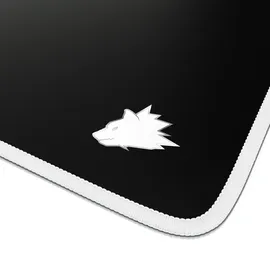 Titanwolf Gaming Mauspad, XXL Speed Gaming Mousepad / Extragroße Fläche von 900 x 400mm, Symbol weiß