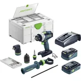 Festool TDC 18/4 5.0/4.0 I-Set Quadrive inkl. 2 x 4,0/5,0 Ah + Koffer + Zubehör 577612