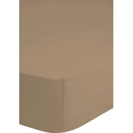 Good Morning Spannbettlaken Jersey 180 x 220 cm beige