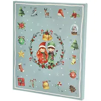 Adventskalender zum Befüllen aus Pappe zum Selbstbefüllen 31 x 37,5 cm - Weihnachten für Kinder Farbe Kinder