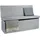 Relaxdays Faltbarer Sitzhocker mit Lehne 114 x 73 x 38 cm Grau