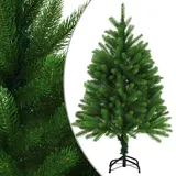 vidaXL Künstlicher Weihnachtsbaum Naturgetreue Nadeln Grün 120 cm