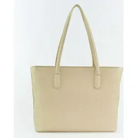 Valentino Pansy Shopper Polyurethan Ecru