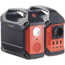 revolt HSG-420 Solarpanel Powerbank Powerstation & Solar-Generator mit faltbarem 100-W-Solarpanel