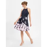 VM by Vera Mont Cocktailkleid Blumenprint Blau/Rosa 40