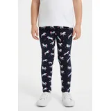 happy girls Strickleggings Blau 122