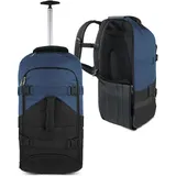 Normani Reisetasche mit Rucksackfunktion 60 l Schwarz/Navy