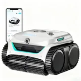 WYBOT (Neues Modell) C2 Vision-A Kabelloser Poolroboter Akku mit KI-Kamera, 8 Modi, starker Saugkraft, Dual-Filter, Wasserlinie, Poolroboter Akku Wand und Boden, App-Steuerung-Weiß