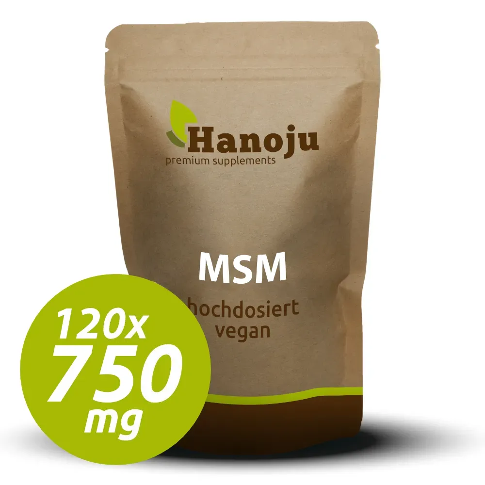 MSM Tabletten | Methylsulfonylmethan | Organischer Schwefel 750mg - 120x