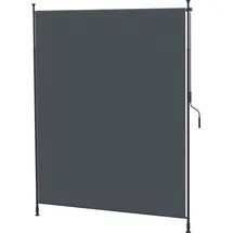 Outsunny Senkrechtmarkise 200 x 305 cm Grau
