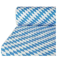 Papstar Papiertischtuch mit Damastprägung 50 m x 1 m Bayrisch Blau