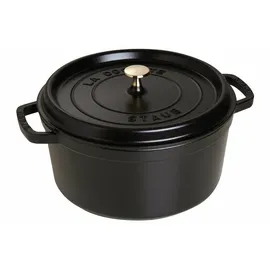 Staub Cocotte 12 cm rund schwarz