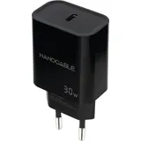 NANOCABLE Ladegerät 10.10.2010 USB-C 30W Power Delivery Schwarz Kompakt