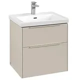 Villeroy & Boch Subway 3.0 Waschtisch-Unterschrank C578L2VN 57,2x57,6x47,8cm, mit LED/Griff monochrom, cashmere grey