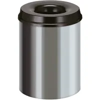 V-Part Feuerlöschender Papierkorb 15 l Schwarz