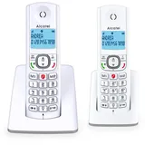 F530 Duo – Schnurloses DECT-Telefon-Set – Großes beleuchtetes Display – Freis...