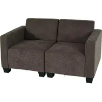 MCW Sofa Couch Moncalieri, Stoff/Textil ~ braun