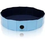 Swanew - Hundepool Sonstiges Hundezubehör Faltbar Hunde und Katzen Faltbarer Kinder Gut Abgedichtet Kunststoff 80x20CM