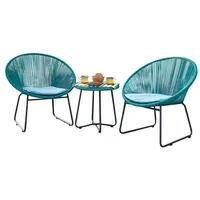 Hti-Living HTI-Line Sitzgruppe Terrassenmöbel Almeria, (Set, 3-tlg., 2x Sessel,