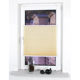 LIEDECO Klemmfix Plissee verspannt 60 x 150 cm beige