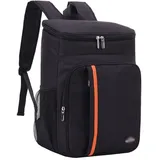 AMULONG Kühltasche Kühlrucksack Mit Doppeltem Reißverschluss, Lunchpaket, Isolierter Rucksack Für Die Arbeit, Schule, Picknick Im Freien, Reisen Lunch Tasche(A)