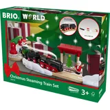 BRIO Batterie-Dampflok Weihnachts-Set