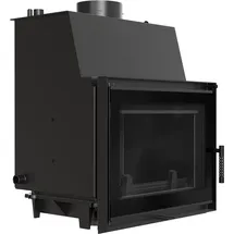 Kratki Zosia Deco Wasserführender Kamineinsatz Stahl Schwarz