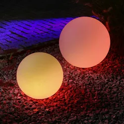 Leuchtobjekt outdoor KUGEL 50cm mit RGB LED Modul - Wireless Charging, Remote
