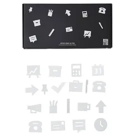 DESIGN LETTERS Tafel-Icons office weiß 20 St.