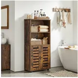 VASAGLE Highboard BBK161T01, braun, 60 x 125 x 30cm, aus Holz