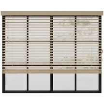 cocoon home concepts Holz-Jalousie 50 mm 170 x 240 cm Beige