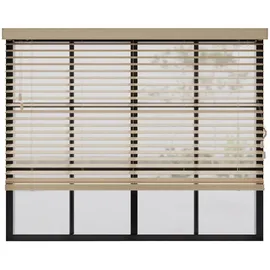 cocoon home concepts Holz-Jalousie 50 mm 170 x 240 cm Beige
