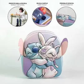 Cerdá Disney Lilo & Stitch 3D Rucksack Kinder Tasche 31 cm - Angel
