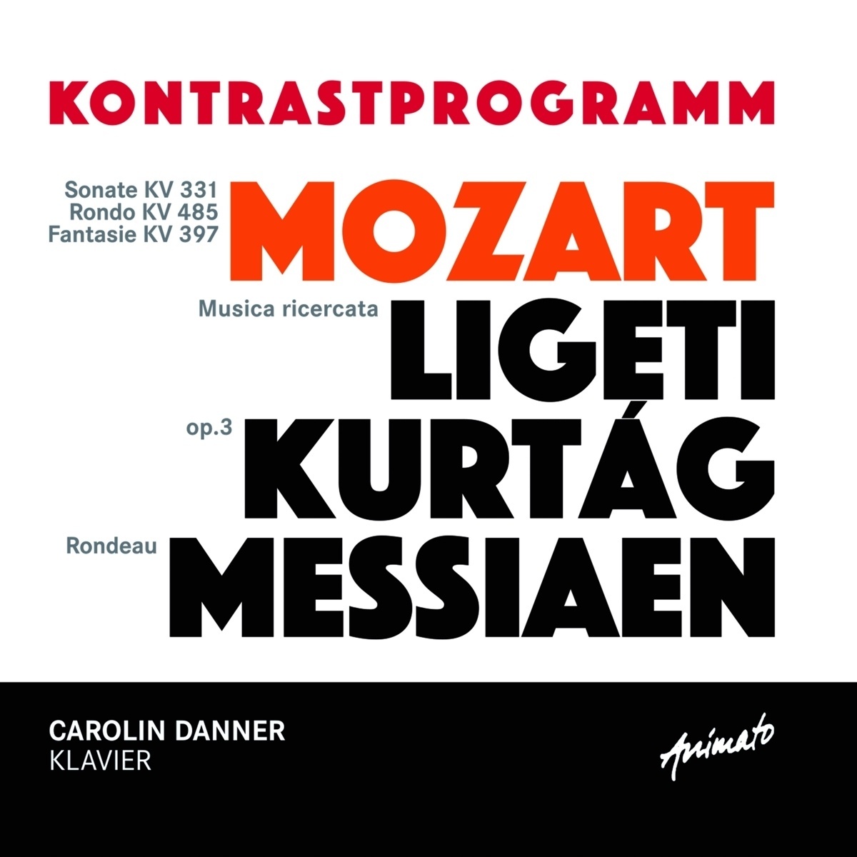 Kontrastprogramm - Carolin Danner. (CD)