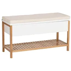 WENKO Schuhbank Finja 50719800 braun Holz 90,0 cm