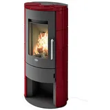 Blaze Kaminofen Rot, Metall, 55.7x112.9x42.8 cm, Made in Italy, Holzfach, Aschebehälter, raumluftunabhängig, Freizeit, Heizen & Kühlen, Elektrokamine