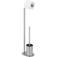 Wenko Stand WC-Garnitur Levante Edelstahl rostfrei 23 x 63