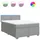 vidaXL Boxspringbett 140 x 200 cm Hellgrau