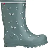 Viking Jolly Print Rubber Boots, Bluegreen/White, 34