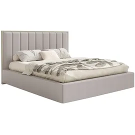 Selsey Polsterbett, Taupe, Textil, 2-Sitzer, 140x200 cm, Schlafzimmer, Betten, Polsterbetten