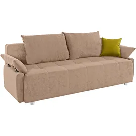 Collection AB Schlafsofa Kunstleder 2-Sitzer Braun
