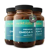Premium Omega-3 Fischöl Kapseln - hochdosiert mit 1245 mg Omega-3 pro Tagesdosis - davon 750 mg EPA und 375 mg DHA - 3 Kapseln pro Tag - 90 - ohne Zusatzstoffe