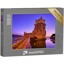 puzzleYOU Puzzle Puzzle 1000 Teile XXL „Der Belem Turm in Lissabon, Portugal“, 1000 Puzzleteile, puzzleYOU-Kollektionen Portugal
