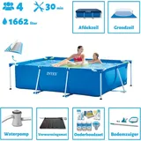Intex – Schwimmbecken mit rechteckigem Rahmen – 220 x 150 x 60 cm – im Lieferumfang enthalten Accessoire CB97