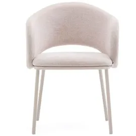 Kave Home Esszimmerstuhl Maina Stoff beige 2er Set