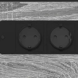 vidaXL Nachttisch Grau Sonoma Holzwerkstoff