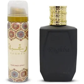 Lattafa Raghba Eau de Parfum 100 ml + Deo Spray 25 ml Geschenkset