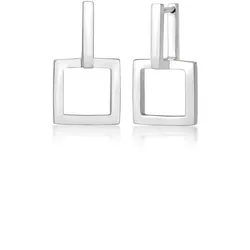 Elli Creolen Eckig Quadratisch Geo Blogger 925 Silber   Damen 